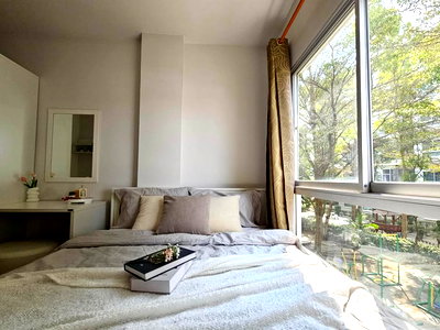 เช่าคอนโด ถนนเลี่ยงเมืองปากเกร็ด : ให้เช่า เดอะ คิทท์ แจ้งวัฒนะ  ตึกB ชั้น2 ขนาด33ตรม.  8,000