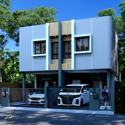 Twin houses for sale ม.สงขลานครินทร์ วิทยาเขตภูเก็ต : Brand-new 2-storey modern home in a prime location in Wichit, Manee Kram Village (Aurora @ Manee Kram).