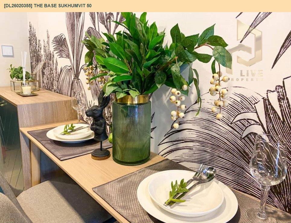 รูป DL26020355 ให้เช่าคอนโด เดอะ เบส สุขุมวิท 50 (The Base Sukhumvit 50) ใกล้ BTS อ่อนนุช พร้อมเข้าอยู่ โทรด่วน 0656133286 LineID @534wlwof - รูปที่ 6/6