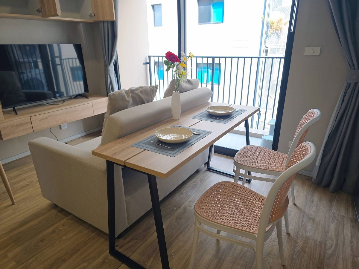 รูป 📍 ให้เช่าคอนโด Blossom Condo @ Sathorn - Charoenrat 🚝 800 เมตรจาก BTS สุรศักดิ์  มีรถรับส่ง bts ฟรี - รูปที่ 2/5