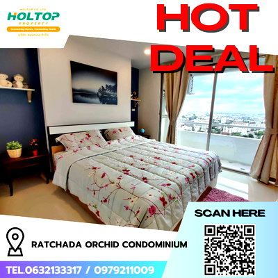 คอนโดให้เช่า : #R9285 🎉 120269  ให้เช่าคอนโด Ratchada Orchid Condominium