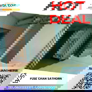 #R9313 🎉 130269 ให้เช่าคอนโด Fuse Chan Sathorn