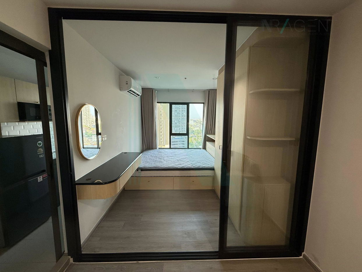 รูป 🚩 ให้เช่าคอนโด รีเจ้นท์ โฮม วุฒากาศ อาคาร A ชั้น 14 1 ห้องนอน ขนาด 26 ตรม ใกล้ BTS วุฒากาศ - รูปที่ 7/8