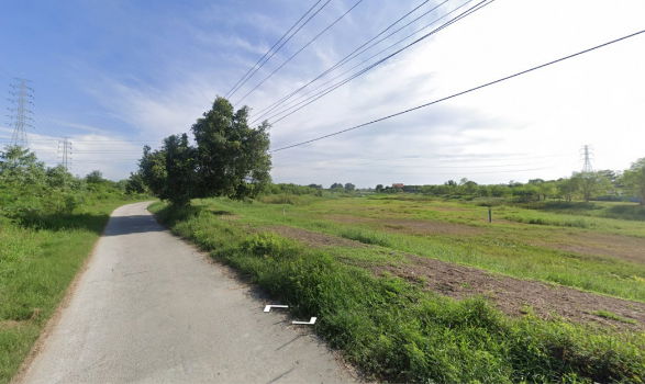 รูป ขาย ที่ดิน ME399 EEC สีม่วงเข้ม ติดนิคมอมตะชลบุรี บางนาง พานทอง ชลบุรี . 6 ไร่ 2 งาน รูปแปลงทรงสี่เหลี่ยม ทำเลดี ราคาถูกสุดในย่านนี้ - รูปที่ 5/9