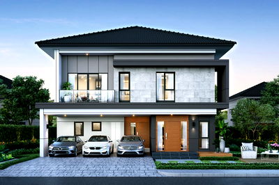 Houses for sale วิทยาลัยพยาบาลทหารอากาศ : The City Watcharapol | 📍 Near the expressway / Watcharapol Road / Sukhaphiban 5