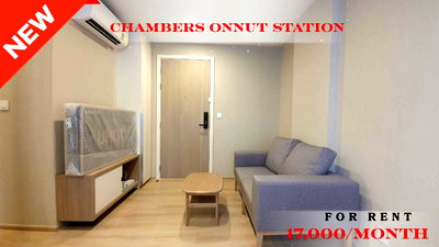 Condos for rent Sukhumvit 81 : 🍀🍀🍀Best Value🔥For Rent📌 Chambers Onnut Station (Line:@rent2022) Beautiful Room with Good price!✨A00472