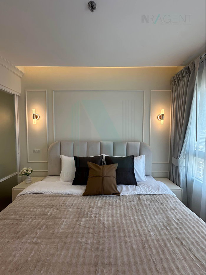 รูป 📌 ให้เช่าคอนโด ลุมพินี เพลส พระราม 9 - รัชดา อาคาร D ชั้น 12A 1 ห้องนอน ขนาด 33 ตรม ใกล้ เซ็นทรัลพระราม 9 - รูปที่ 2/8