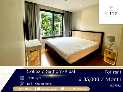 คอนโดให้เช่า : ✨ Privacy at its best Collezio Sathorn-Pipat คอนโด Low-rise ยูนิตน้อย เป็นส่วนตัวที่สุดในซอยพิพัฒน์ 🎉
