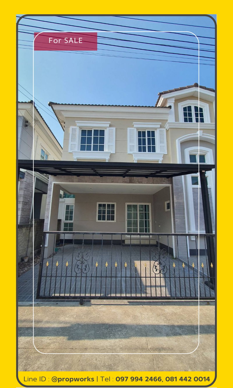 ขายบ้านแฝด : [ขาย | SALE : SSB35306] 🏡โกลเด้น นีโอ สาทร |  Golden Neo Sathorn 💥ทำเลศักยภาพ ใกล้ BTS วุฒากาศ — บ้านรีโนเวทใหม่ สวย คุ้ม