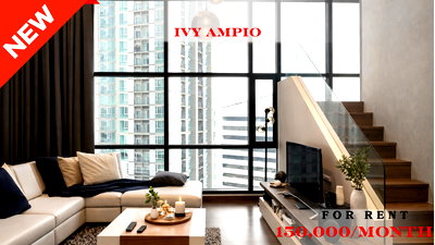 Condos for rent Din Daeng : 🍀🍀🍀 Exclusive Unit 🔥 For Rent 📌 Ivy Ampio 🌸 (Line: @rent2022) Beautiful unit, ready to move in ✨ A02994