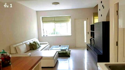 Townhouses for rent Bangkok : 3-story townhome for rent, brand new, Rama 9-Outer Ring Road area, near Airport Link.