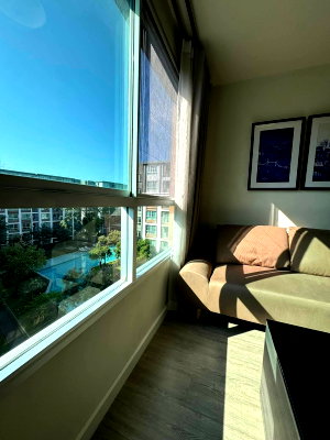Condos for rent 700 Year Sports Arena Chiang Mai : For rent D Condo Ping, Pool view, 6th floor ,Size 37 sq m, Building C , South facing