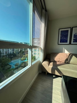 For rent D Condo Ping, Pool view, 6th floor ,Size 37 sq m, Building C , South facing