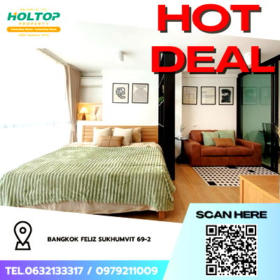 Condos for rent : #Z4606💥 140269 🔥 Condo for Rent: Bangkok Feliz Sukhumvit 69-2
