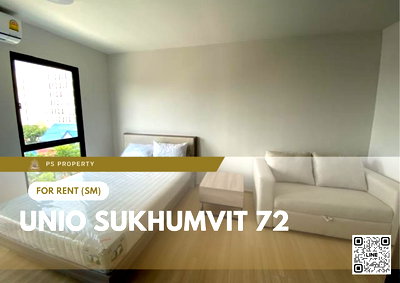 Condos for rent : For rent 📍 Unio Sukhumvit 72 📍 Fully furnished with appliances. Near BTS Bearing.