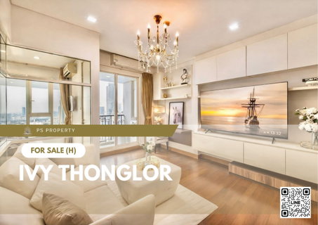 Urgent Sale 📍 Ivy Thonglor 📍 High floor, beautiful view, corner unit, fully furnished, convenient location near BTS Thonglor.