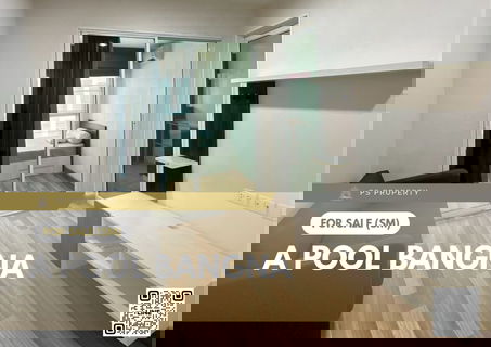 Urgent Sale ✨ A Pool Bangna ✨ Fully furnished and equipped with appliances. Near BTS Bangna.