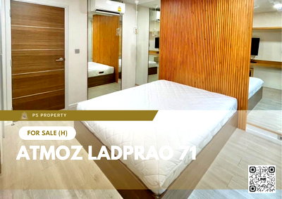 คอนโด สำนักงานเขตลาดพร้าว : ขายด่วน ✨ Atmoz Ladprao 71 ✨ เฟอร์นิเจอร์ และ เครื่องใช้ไฟฟ้าครบ ใกล้ทางด่วน