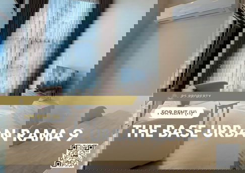 ให้เช่า ✨ The Base Urban Rama 9 ✨ เฟอร์นิเจอร์ และ เครื่องใช้ไฟฟ้าครบ ใกล้ MRT พระราม 9