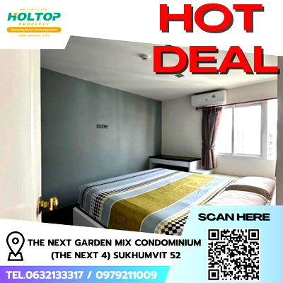 Condos for rent : #R9340 🎉 160269 Condo for rent: The Next Garden Mix Condominium (The Next 4) Sukhumvit 52
