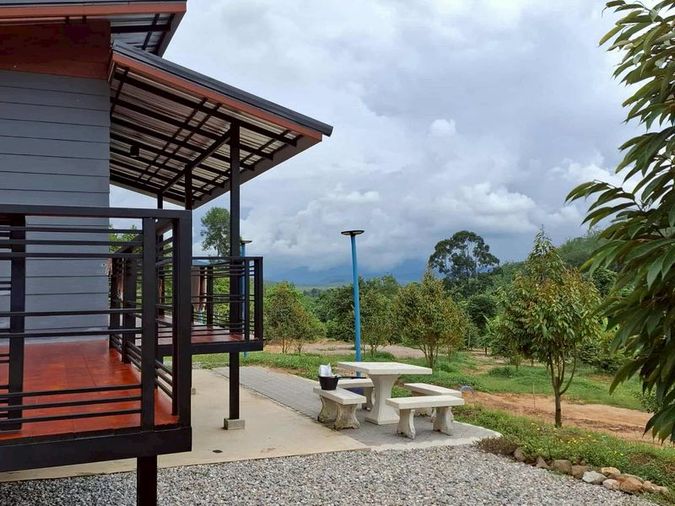 ขายบ้านสวนทุเรียน บรรยากาศดี ใกล้ถนนเส้น บ้านบึง ชลบุรี -แกลง (344) พร้อมสวนทุเรียน