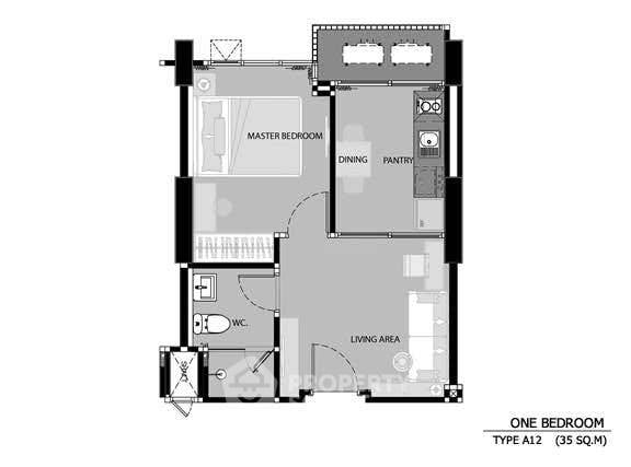 รูป คอนโด 1-ห้องนอน ที่ ริทึ่ม สาทร-นราธิวาส ใกล้ BTS ช่องนนทรี (ID 2455509) - รูปที่ 7/8