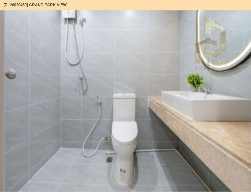 รูป DL26020480 ขายคอนโด แกรนด์ พาร์ค วิว (Grand Park View) ใกล้ MRT เพชรบุรี พร้อมเข้าอยู่ โทรด่วน 0656133286 LineID @534wlwof - รูปที่ 11/16