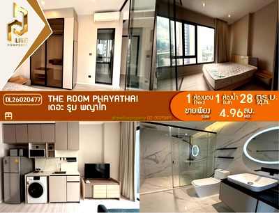 Condos for sale Central Chit Lom : DL26020477 Condo for sale, The Room Phayathai near BTS พญาไท, ready to move in, call urgently 0800343450 LineID @655ebbvc