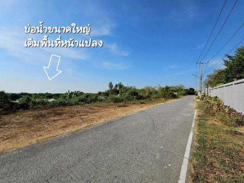 ขายที่ดินแปลงใหญ่พร้อมบ่อน้ำ 53 ไร่ ติดถนน 3064 ต.โคกพุทรา อ.โพธิ์ทอง จ.อ่างทอง โฉนดพร้อมโอน เหมาะสำหรับ ทำฟาร์ม เกษตรกรรม