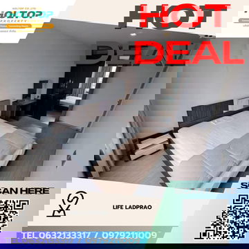 #Z4666💥 170269 🔥ให้เช่าคอนโด Life Ladprao 