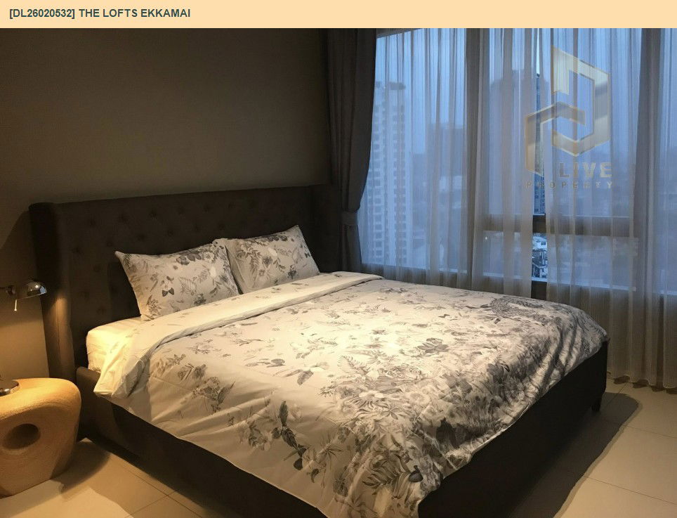 รูป DL26020532 ให้เช่าคอนโด เดอะ ล็อฟท์ เอกมัย (The Lofts Ekkamai) ใกล้ BTS เอกมัย พร้อมเข้าอยู่ โทรด่วน 0656133286 LineID @534wlwof - รูปที่ 3/10