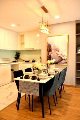 Condos for rent Changklan Road Chiang Mai  : For Rent  The Astra Sky River 4th Floor  Size: 97 sq.m. 3 Bedroom