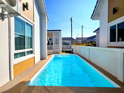 บ้านเดี่ยว เชียงใหม่ : ขาย Pool Villa หางดง(บ้านถวาย) เชียงใหม่ พร้อมตกแต่ง เฟอร์ไม้สักทุกห้อง (H356) T.0946511456