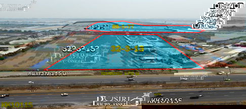 ขายที่ดิน 121 ไร่ ติดถนนพระราม 2 ขาออก กม.60 หน้ากว้างถึงใจ 155 เมตร ราคาสุดพิเศษเพียง 6,250/ตารางวา - ขายที่ดินสมุทรสงคราม - KK1011S