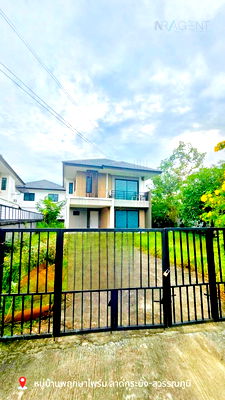 บ้านเดี่ยว บางเสาธง สมุทรปราการ : ขายบ้านเดี่ยว โครงการ บ้านพฤกษา ไพร์ม ลาดกระบัง-สุวรรณภูมิ 2 ชั้น 4 ห้องนอน 2 ห้องน้ำ