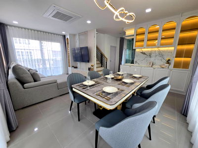 Houses for rent Imperial World Samrong : [For Rent] 2-storey Detached House *fully furnished*📍Golden Neo Sukhumvit-Lasalle | Near BTS Samrong