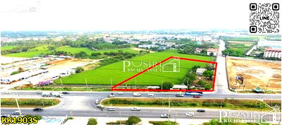 ที่ดิน สามพราน นครปฐม : ขายที่ 7 ไร่ สะดุดตา ติด ถ.สาย 5 เหมาะทำได้ทั้งปั้ม ธุรกิจ และ สร้างตึก ในราคาพิเศษ ใกล้ฝั่งบรมฯ