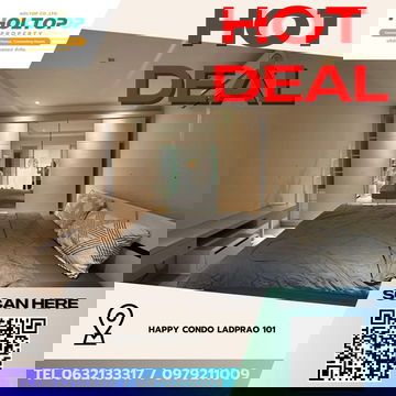 #Z4635💥 160269 🔥 Condo for Rent: Happy Condo Ladprao 101