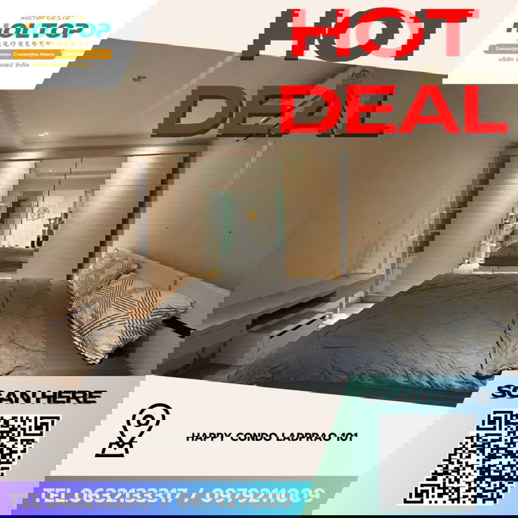 รูป #Z4635💥 160269 🔥ให้เช่าคอนโด Happy condo ladprao 101 - รูปที่ 1/13