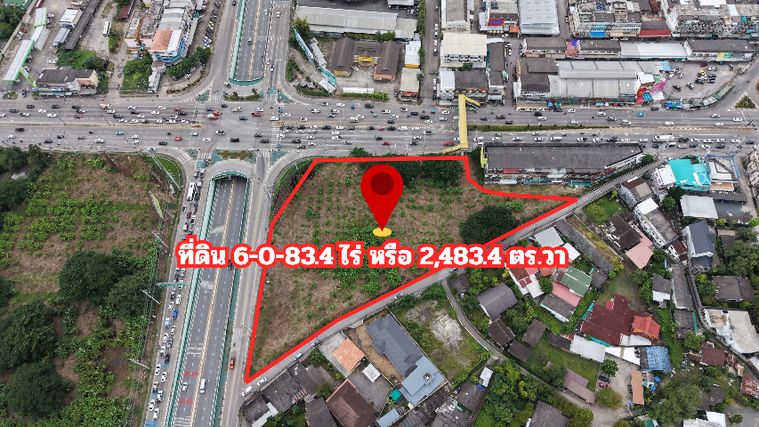 ขาย หรือเช่า ระยะยาว ที่ดินหัวมุม 8 เลน ใกล้ Central Festival เพียง 3 นาที ผังเมืองสีแดง | 6 ไร่ | ทำเลยุทธศาสตร์ด้านเศรษฐกิจของเชียงใหม่