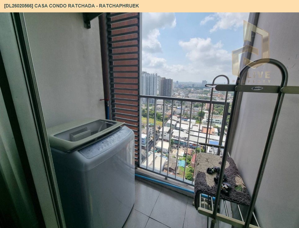 รูป DL26020566 ขายคอนโด คาซ่า คอนโด รัชดา - ราชพฤกษ์ (Casa Condo Ratchada - Ratchaphruek) ใกล้ BTS ตลาดพลู พร้อมเข้าอยู่ โทรด่วน 0614453194 LineID @162cjixi - รูปที่ 9/10