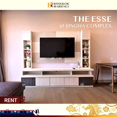 Condos for rent :  The Esse at Singha Complex 💎 Beautiful unit, fully furnished, ready to move in, near ARL Makkasan 