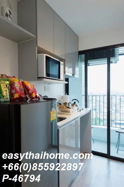 รูป P-46794 วิวเมืองสวย! ไอดีโอ โมบิ สาทร 1 ห้องนอน พร้อมเข้าอยู่ ใกล้ BTS ช่องนนทรี 13,000 บาท Line Id: @easythaihome 085-592-2897 - รูปที่ 2/5