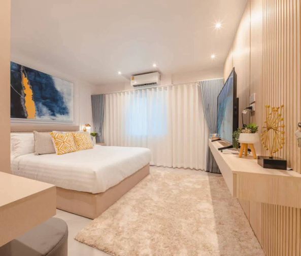 คอนโดให้เช่า : ฟอร์จูน คอนโด ทาวน์(( BTS เซนต์หลุยส์ )) MK-02 line @livingbkk