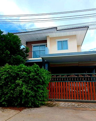 บ้านเดี่ยว เมืองชลบุรี ชลบุรี : ขายบ้านเดี่ยวมือสอง หมู่บ้านมณีรินทร์ วิลเลจ หนองมน บางแสน ชลบุรี 