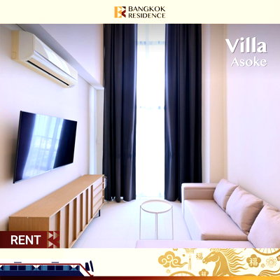 Condos for rent : Villa Asoke 💖 Stunning Unit with Great value 💥 Near MRT Phetchaburi