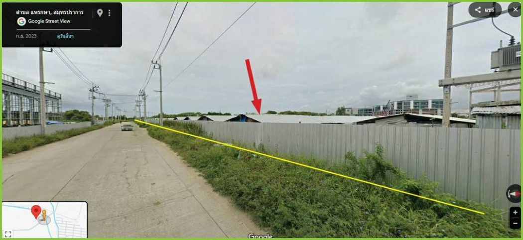 รูป ขาย ที่ดินติดนิคมอุตสาหกรรมบางปูเหนือ (เฟสใหม่) 7 ไร่ 2 งาน 23 ตร.ว. ผังสีม่วง - รูปที่ 8/8