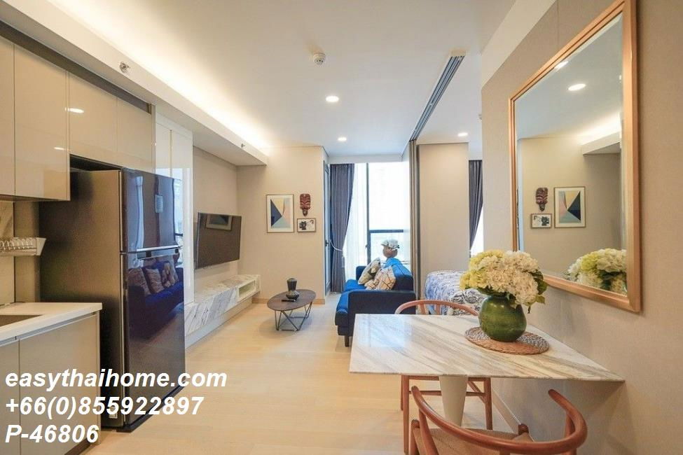 รูป P-46806 วิวเมืองสวย! ไซมิส เอ๊กซ์คลูซีพ ควีนส์ ใกล้ MRT เพชรบุรี 30,000 บาท Line Id: @easythaihome 085-592-2897 - รูปที่ 5/13