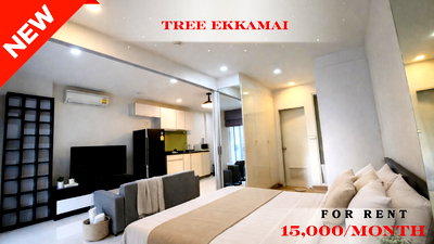 Condos for rent Gateway Ekamai : 🍀🍀🍀 BEST DEAL 🌸 For Rent 📌 Tree Ekkamai 🔥🔥  (Line: @rent2022) 🌹🌹Great location, ready to move in ✨ A03182