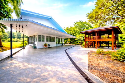 เช่าบ้านเดี่ยว เขตพระโขนง : ให้เช่า 2 ชั้น 6นอน 3น้ำ ถนนสุขุมวิท 101-1 คฤหาสน์ 2 หลัง 1ไร่ 53 ตรว.Ice bath Sauna bar วชิรธรรมสาธิต39-49 BTSอุดมสุข1.6กม.